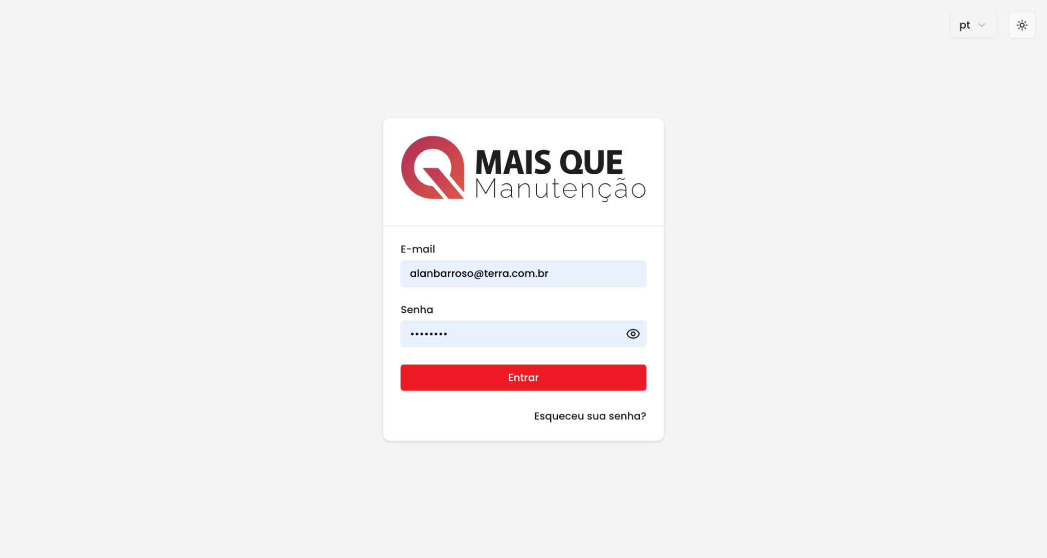 Acesso à plataforma pelo navegador